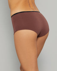 ESSENTIALS BOYSHORT COTTON SKINNY LOGO Brown / S
