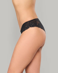 LA SENZA DIVA V-FRONT CHEEKY WITH FABLE LACE BLACK / S