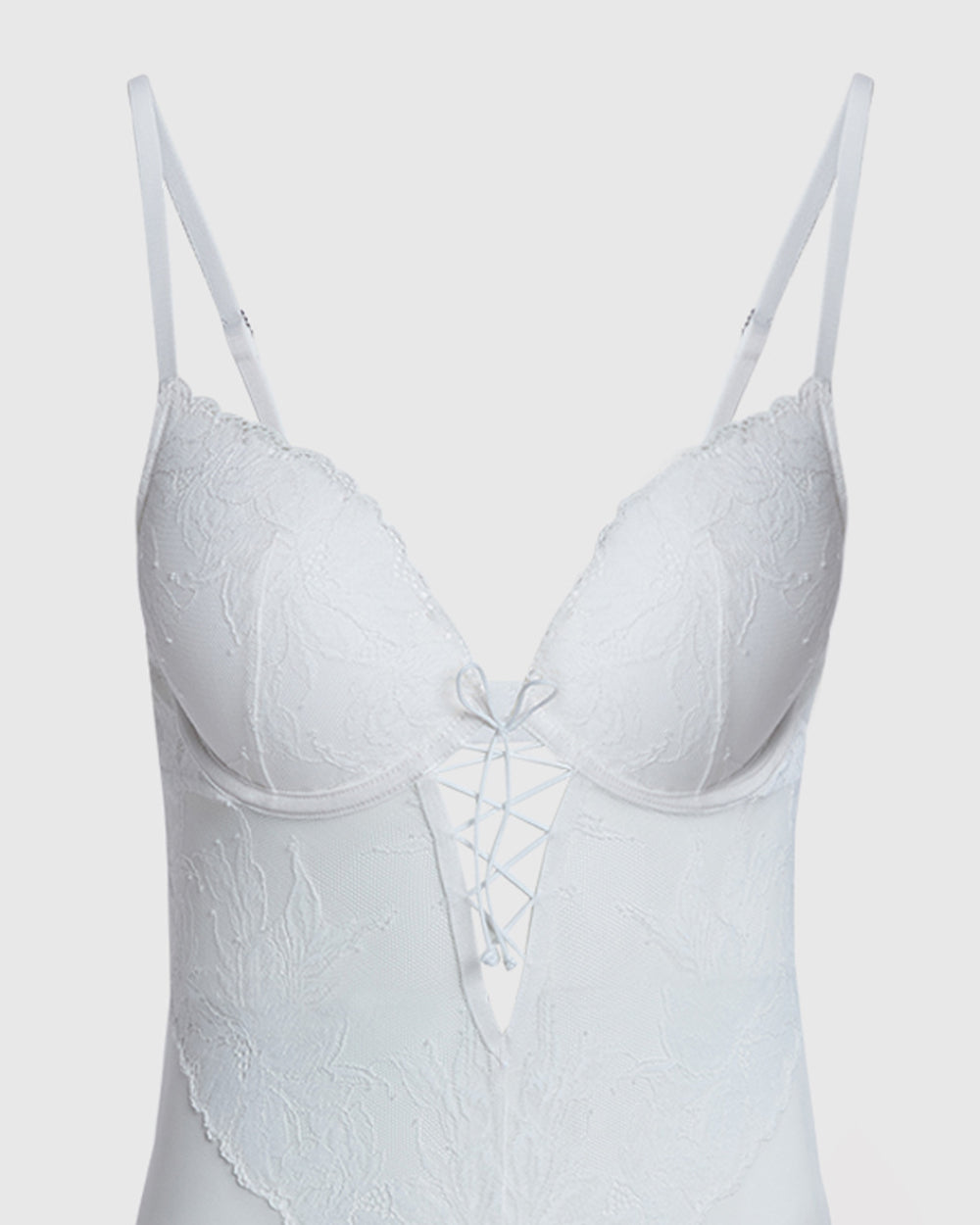 La Senza Lightly Lined Lace Bodysuit Ivory / M