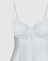 La Senza Unlined Balconette Babydoll With A Bow Ivory / M