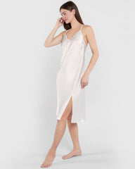 La Senza Unlined Sexy Sleep Satin Slip Ivory / M