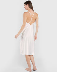 La Senza Unlined Sexy Sleep Satin Slip Ivory / M