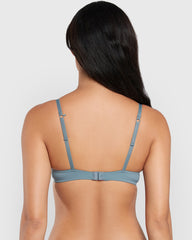 La Senza Obsession Plunge Bra Grey / 34B
