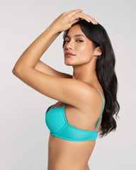 La Senza Remix Plunge Bra Teal / 34B