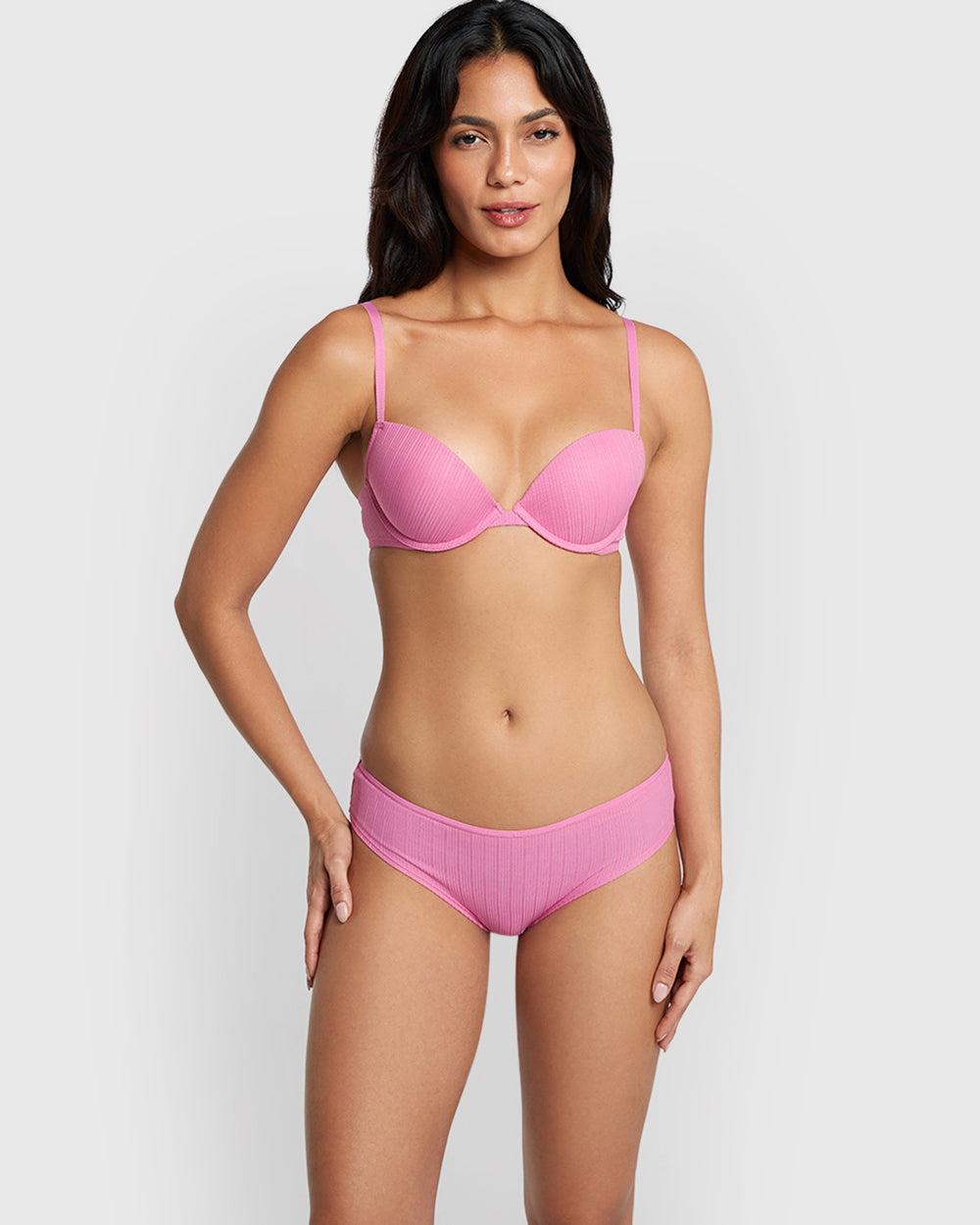La Senza Remix Plunge Bra Dark Pink / 34B