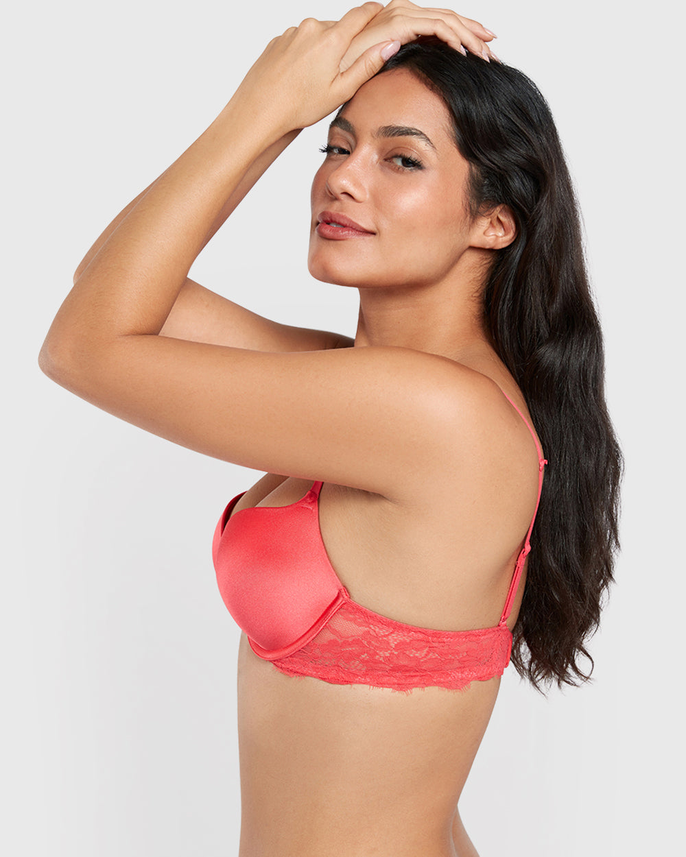 La Senza Beyond Sexy Plunge Bra Light Red / 34B