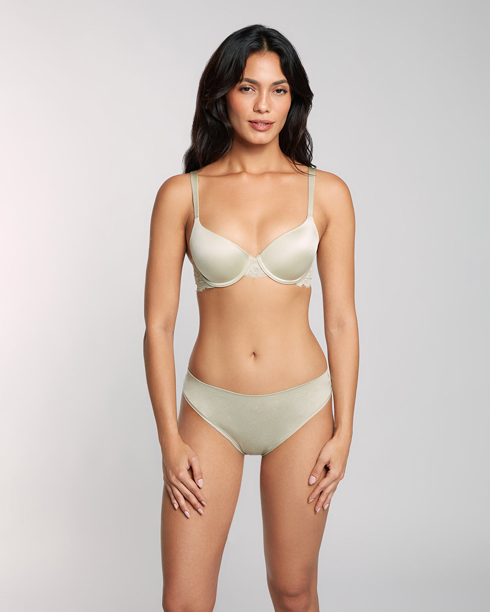 La Senza Obvious Lightly Lined Full Coverage Bra Grey / 34B