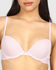 La Senza Remix Pushup Cotton Plunge Bra ICED LILAC / 34B