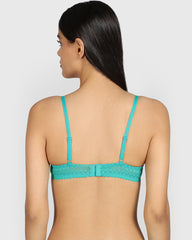 La Senza Remix Lightly Lined Demi Bra AQUATIC AWE / 34B