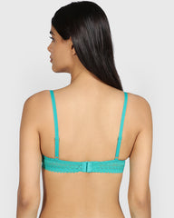 La Senza Remix Pushup Plunge Bra AQUATIC AWE / 34B