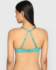 La Senza Hello Sugar Double Pushup Plunge Bra AQUATIC AWE / 34B