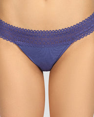 La Senza Remix Trendy Cotton Thong Panties DUSK BLUE / M
