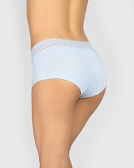 La Senza Remix Trendy Cotton Boyshort Panties SUBDUED BLUE / M