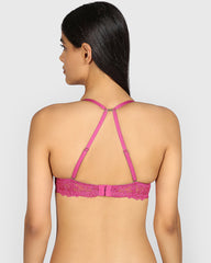 La Senza Hello Sugar Micro Plunge Double Pushup Bra ELECTRIC ROUGE / 34B
