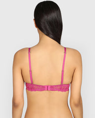 La Senza Hello Sugar Micro Plunge Double Pushup Bra ELECTRIC ROUGE / 34B