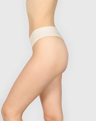 La Senza Ultrasoft Thong Panty Ivory / M
