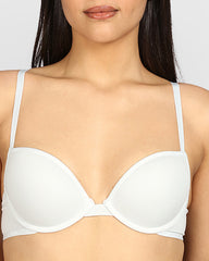 La Senza Remix Pushup Cotton Plunge Bra DAWN BLUE / 34B