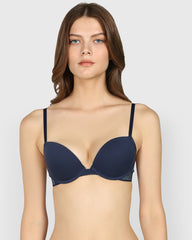 La Senza Trendy Plunge Bra Dark Blue / 34B