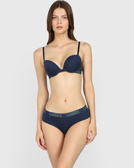 La Senza Trendy Plunge Bra Dark Blue / 34B