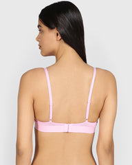 La Senza Remix Pushup Cotton Plunge Bra LILAC SACHET / 34B