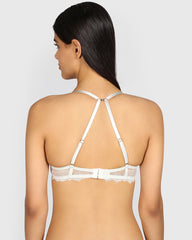 La Senza Beyond Sexy Plunge Gel Padding Bra DAWN BLUE / 34B