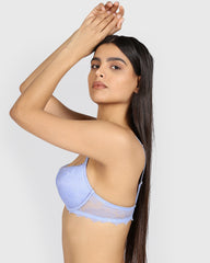 La Senza Beyond Sexy Plunge Gel Padding Bra PERIWINKLE DREAM / 34B