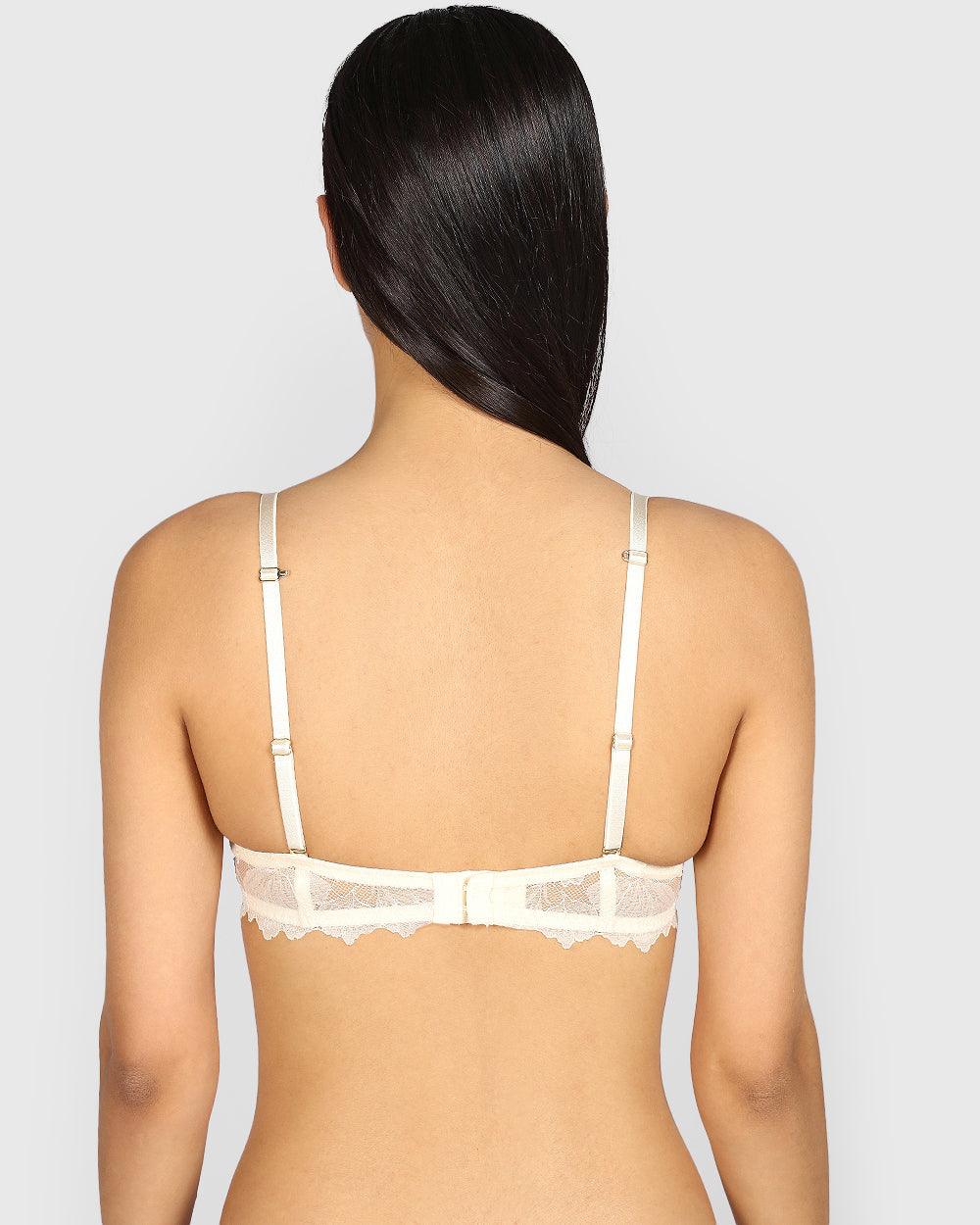 La Senza Hello Sugar Plunge Double Pushup Bra PEARLED IVORY / 34B