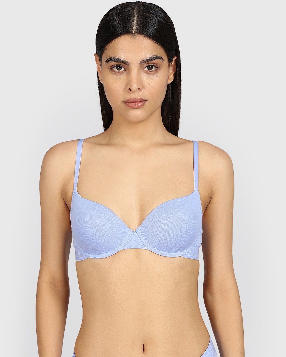 La Senza Remix Lightly Lined Demi Cotton Bra PERIWINKLE DREAM / 34B