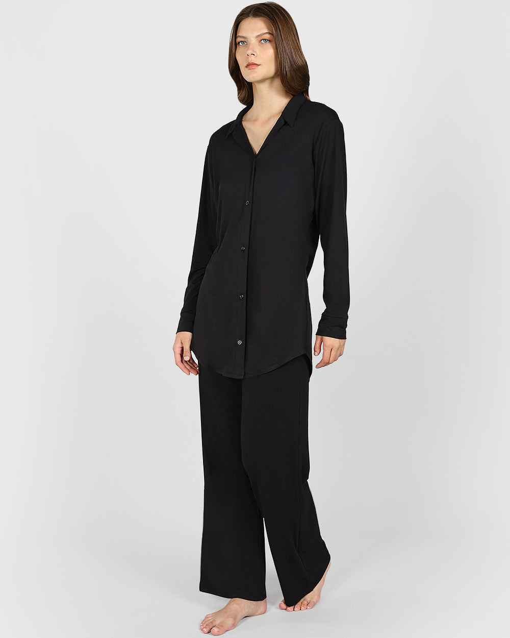 La Senza Casual Lounge Sleepshirt Black / M