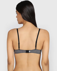 La Senza Remix Demi Lightly Lined Heather Bra TUXEDO HTR / 34B