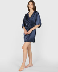 La Senza Sexy Sleep Robe Dark Blue / S/M