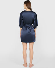 La Senza Sexy Sleep Robe Dark Blue / S/M