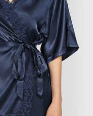 La Senza Sexy Sleep Robe Dark Blue / S/M