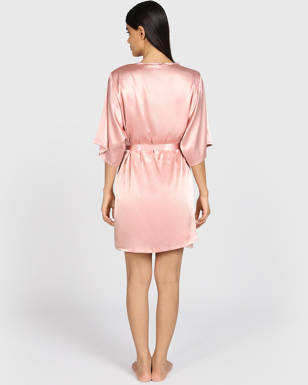 La Senza Sexy Sleep Satin Robe ROYAL PINK / S/M
