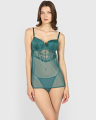 La Senza Sexy Cupped Babydoll Dark Green / M