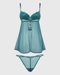 La Senza Sexy Cupped Babydoll Dark Green / M