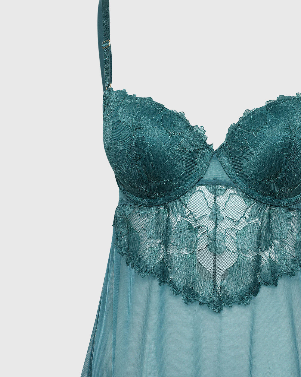 La Senza Sexy Cupped Babydoll Dark Green / M