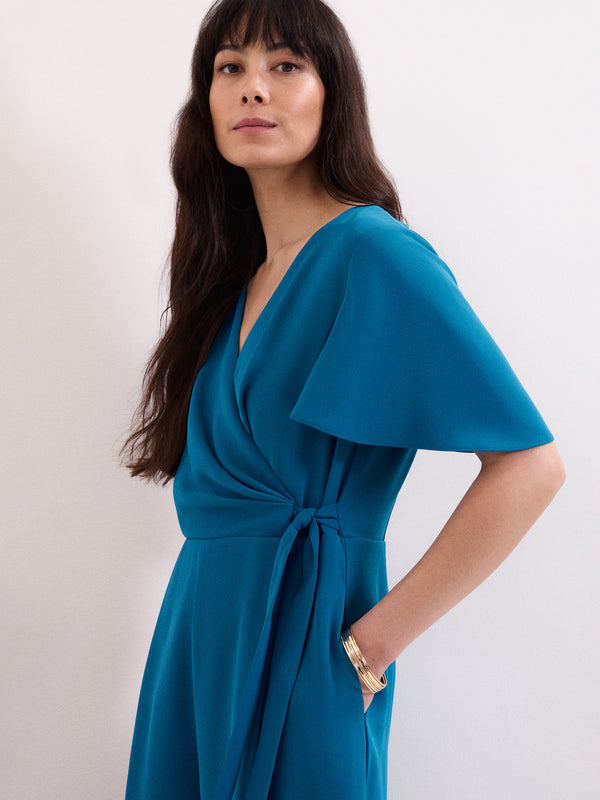 Phase Eight Julissa Blue Wide Leg Jumpsuit