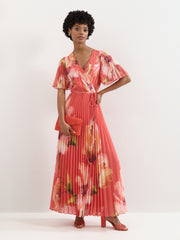 Phase Eight Abigail Pleated Print Maxi Dress