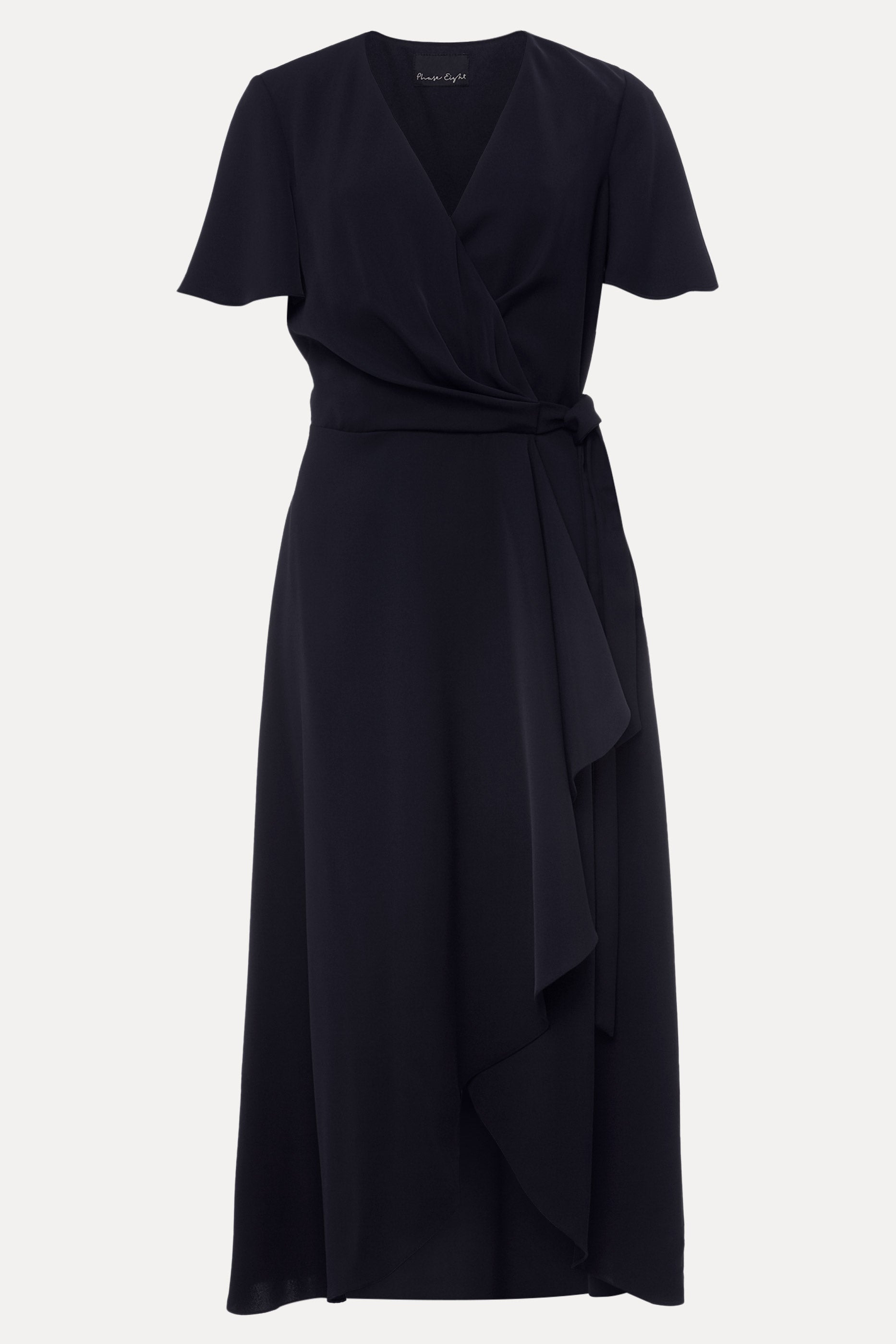 Phase Eight Julissa Navy Frill Wrap Dress