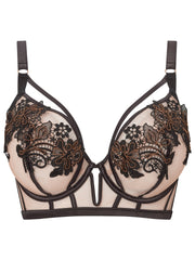 Ann Summers Enticement بلا حشوة بلون أسود بقصّة منخفضة