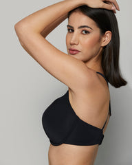 LA SENZA SOLID LIGHTLY LINED BLACK BRA 4007 / 34D