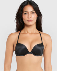 La Senza Sexy Gel Padding Plunge Bra BLACK / 34B