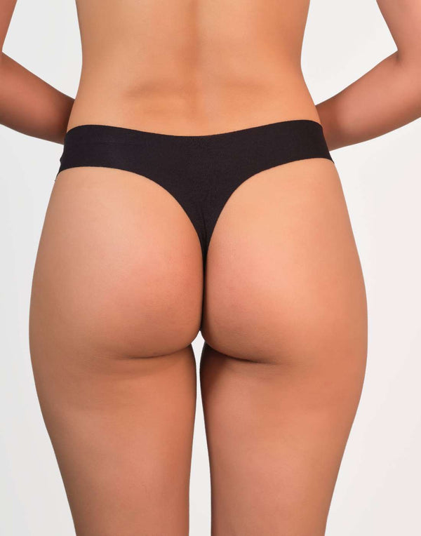 Isla & Evie Everyday String Panties Black / MED