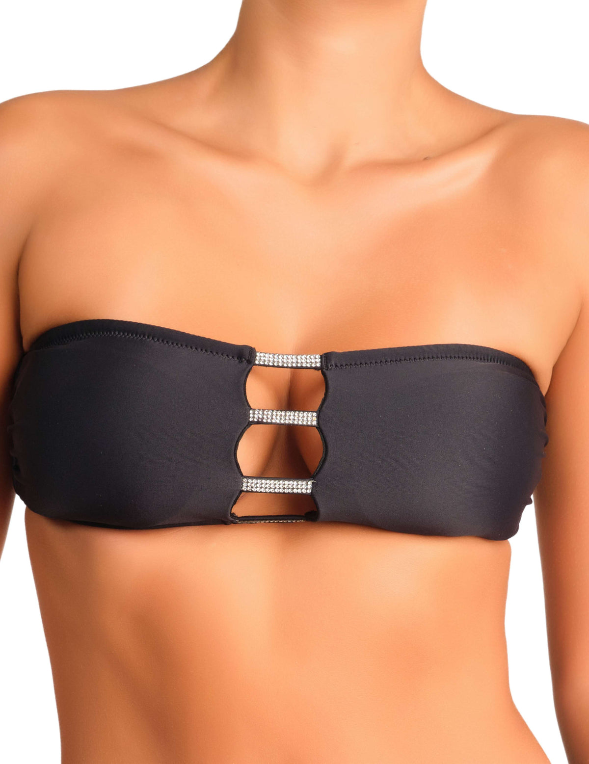 Isla & Evie Swimwear Off Shoulder Black / SMALL