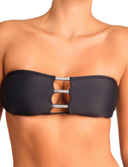 Isla & Evie Swimwear Off Shoulder Black / SMALL