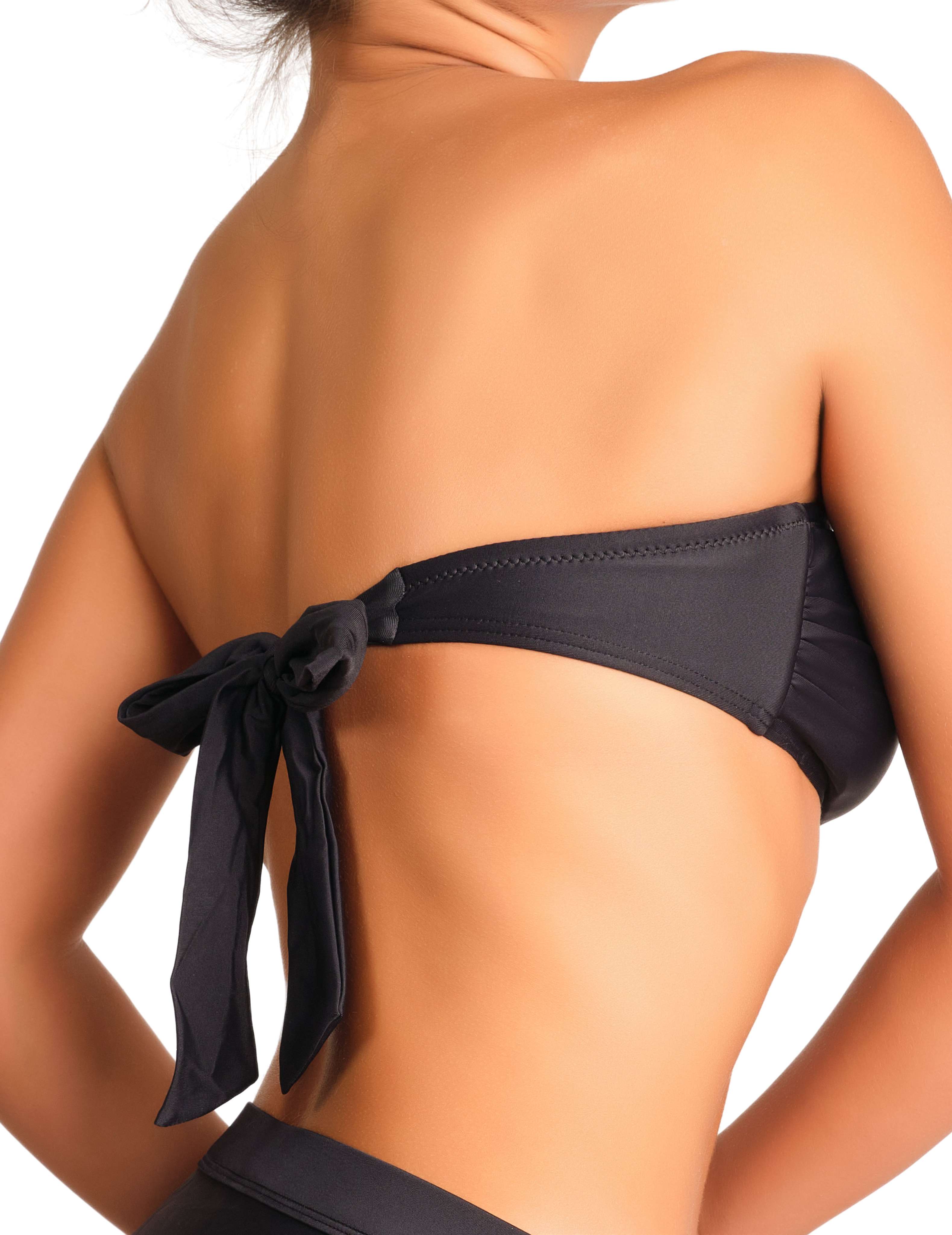Isla & Evie Swimwear Off Shoulder Black / SMALL