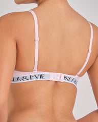 Logo Band Push Up Tshirt Bra PINK-A-B00 / 34B