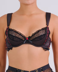 Polka Dot Frill Plunge Bra POLKA DOT / 34B