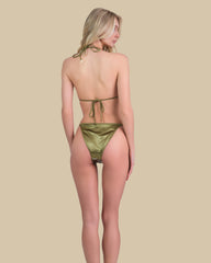 Isla & Evie Embellished Triangle Bikini Top